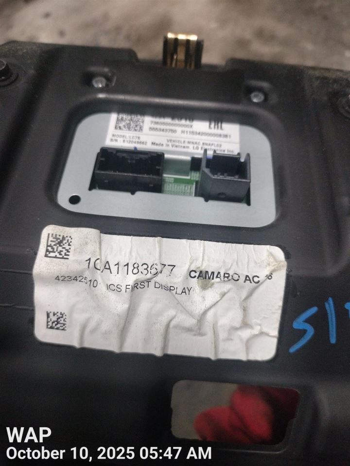 CONTROL PANEL OEM 2016 CHEVROLET CAMARO 1YR WRNTY