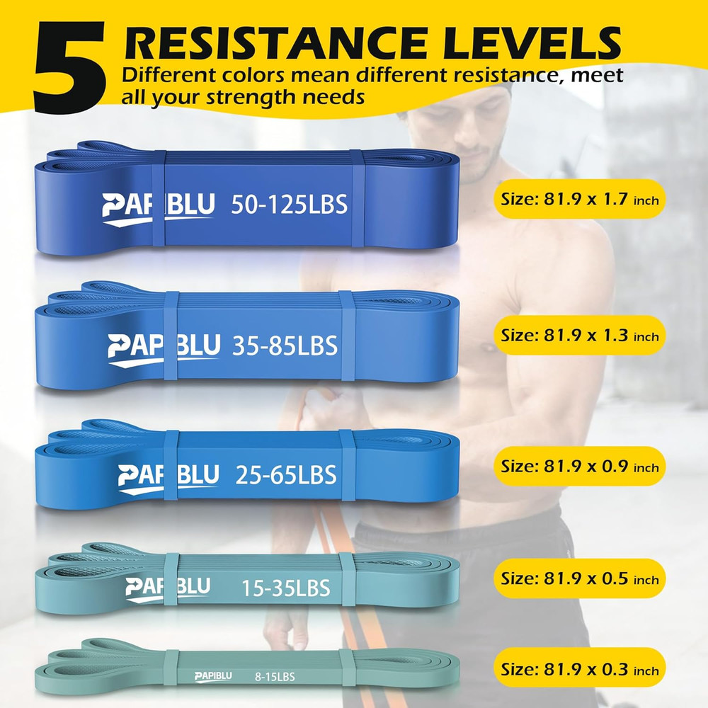 Pull up Bands, Resistance Bands Set for Pull-Up Assistance, Exercise Bands with