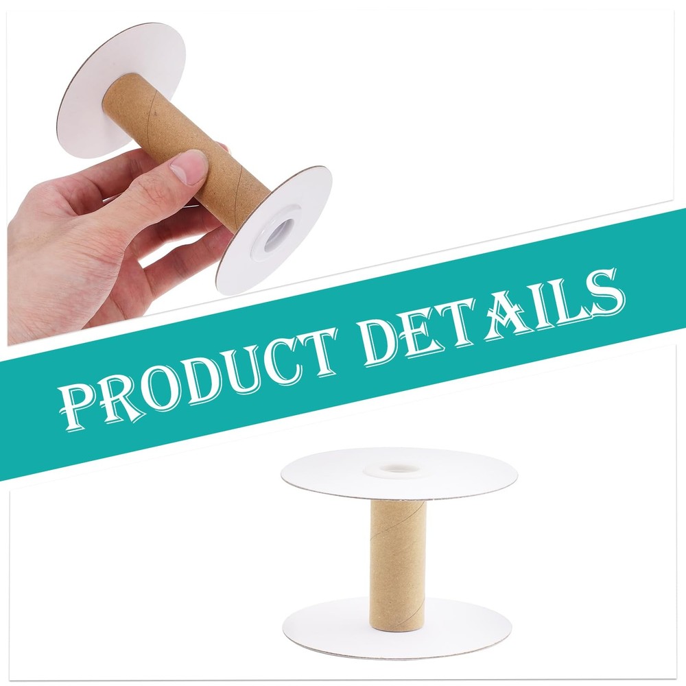 20 Sets Paper Sewing Spools Empty Paper Thread Spools 4 Sizes Removable Empty...