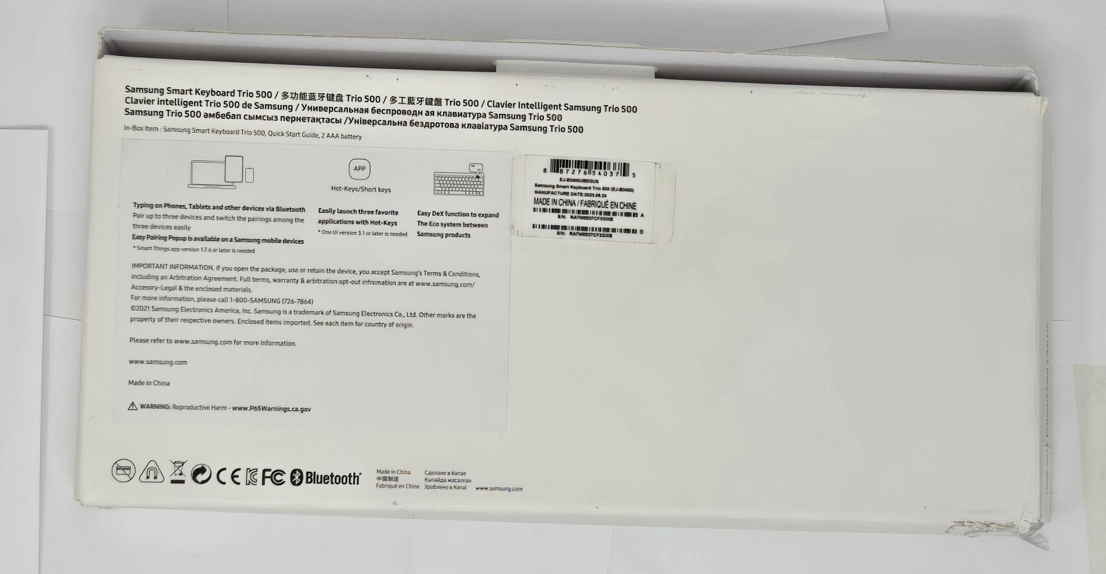 Samsung Smart Keyboard Trio 500 - Black