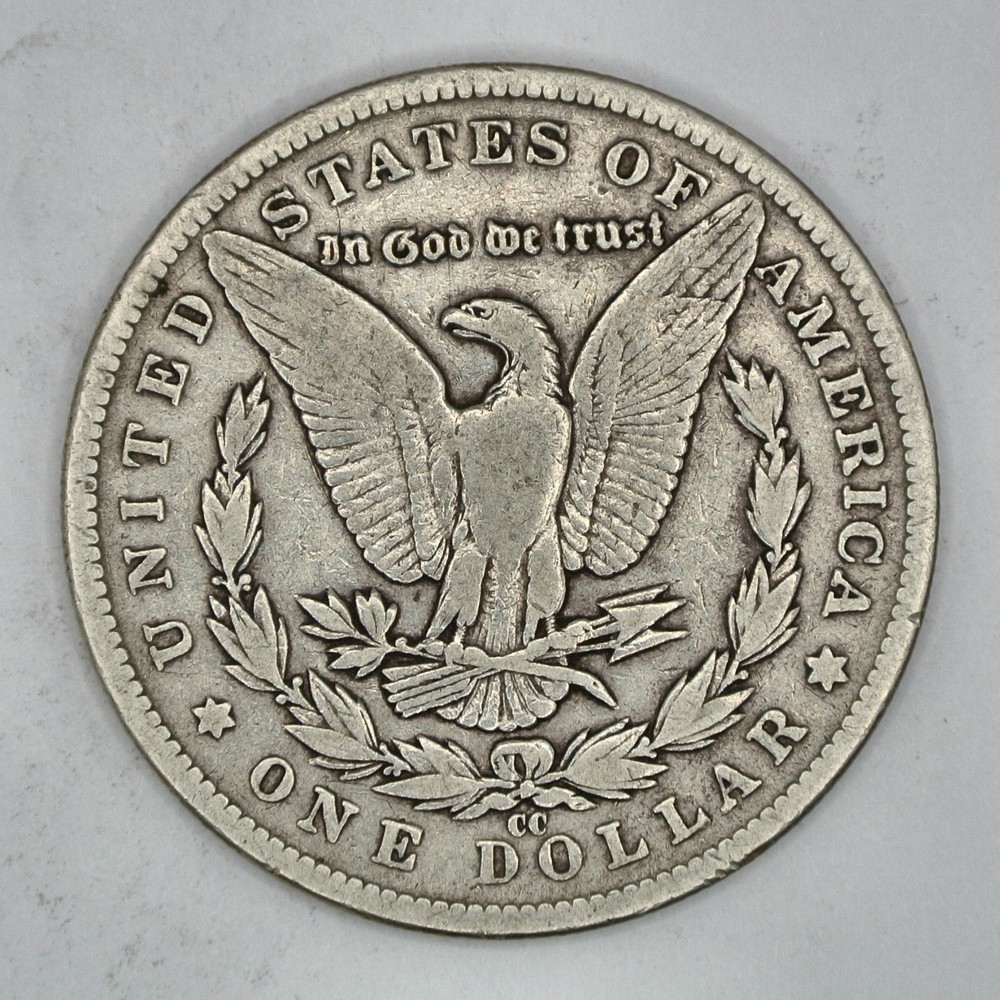 1890-CC Morgan Silver Dollar