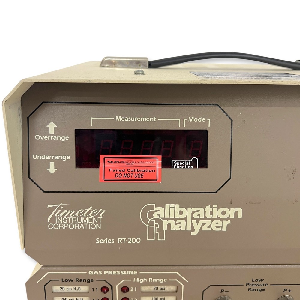 Timeter RT-200 Calibration Analyzer System RT-201 RT-202 RT-203 Modules
