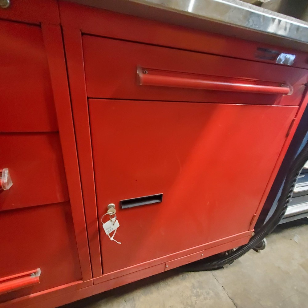 Equipto 5 Drawer Custom-Designed Red Modular Cabinet (12)