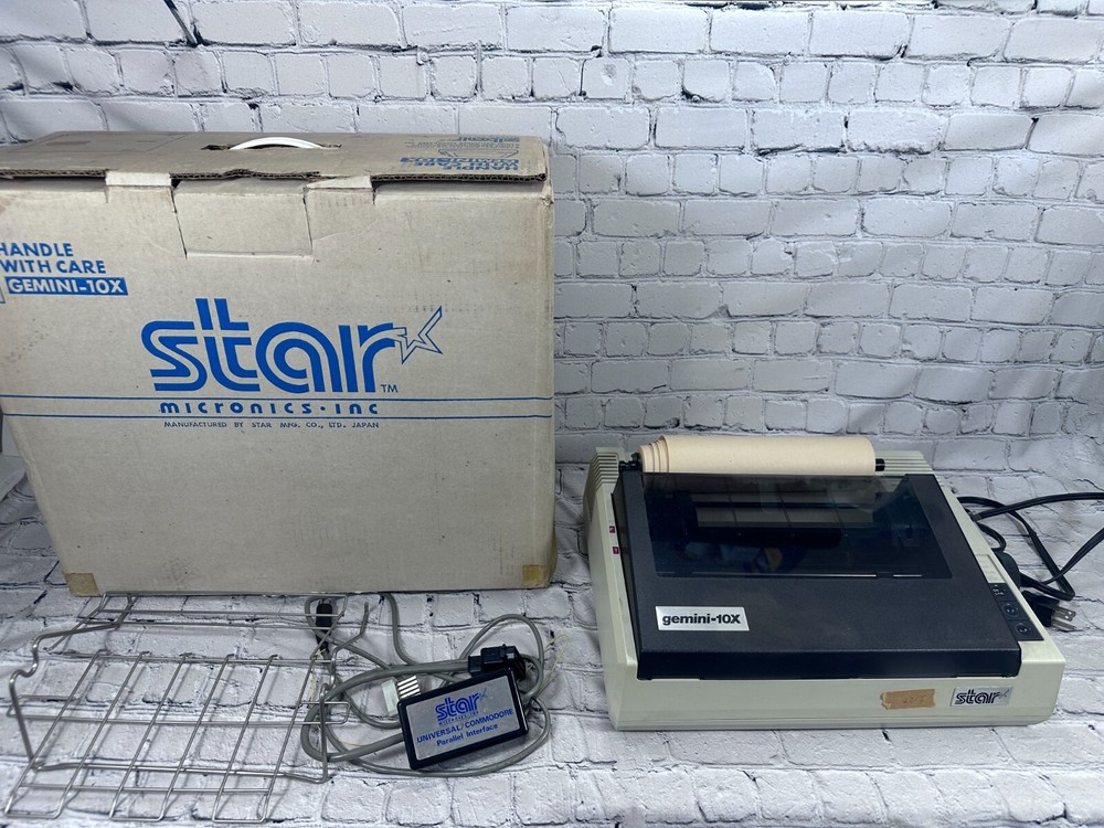 Star Micronics Gemini 10X Dot Matrix Printer GOOD WORKING COND. SEE *VIDEO*