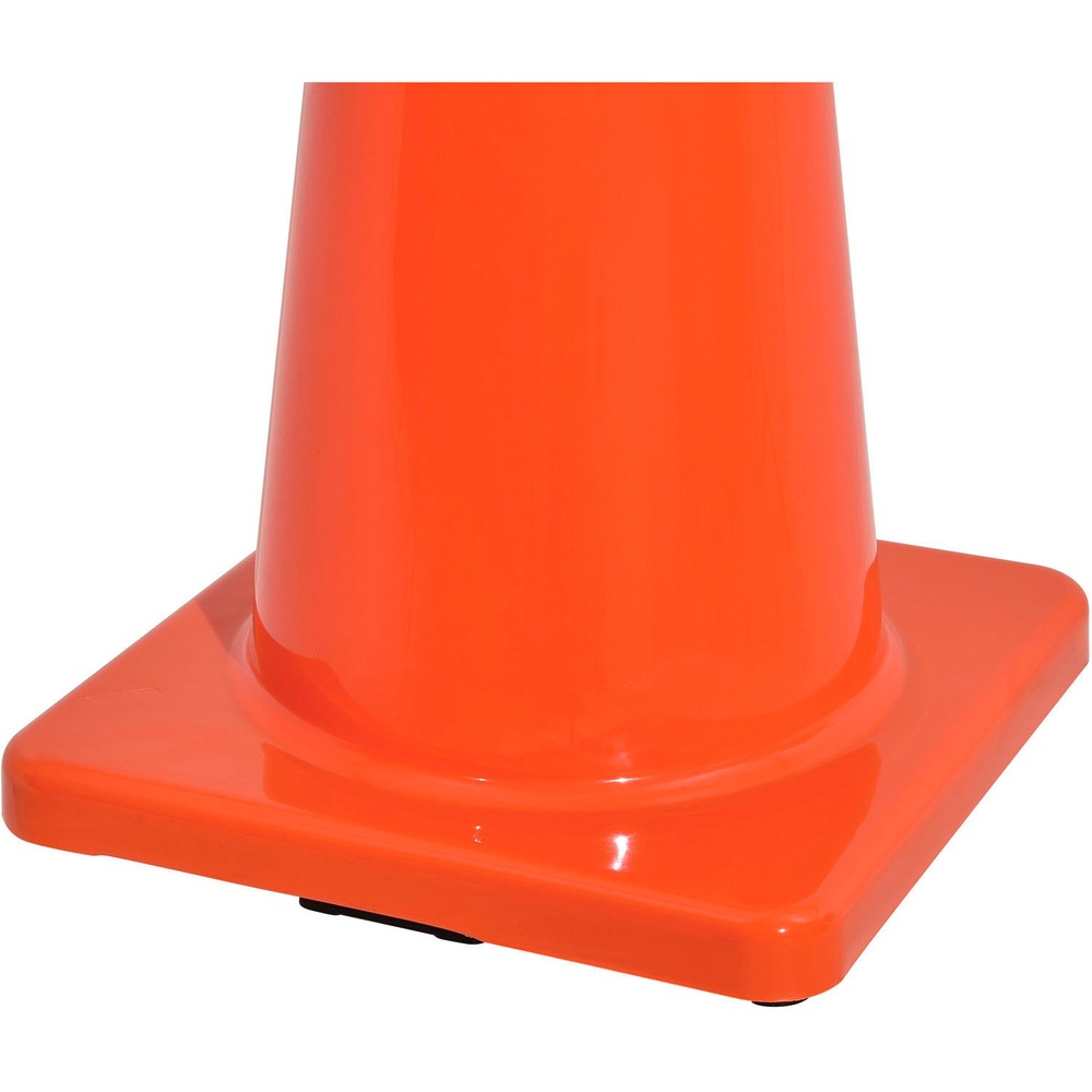 36" Non-Reflective Traffic Cone Solid Orange Base 10 lbs