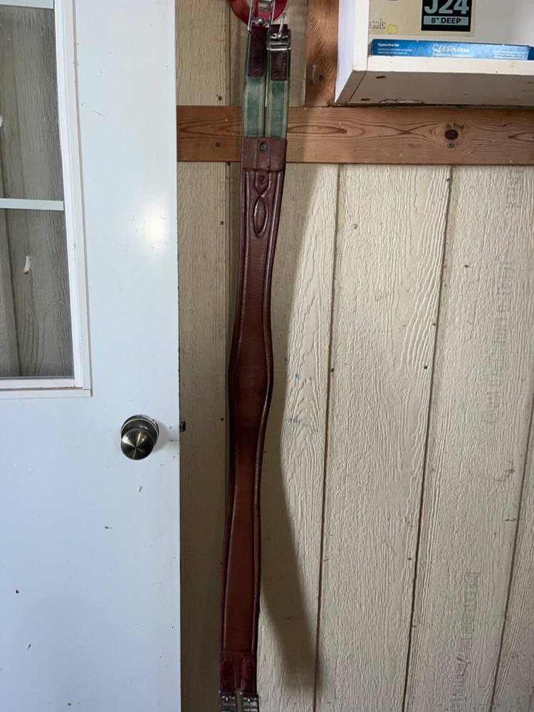 50 inch Brown Leather Devoucoux Girth