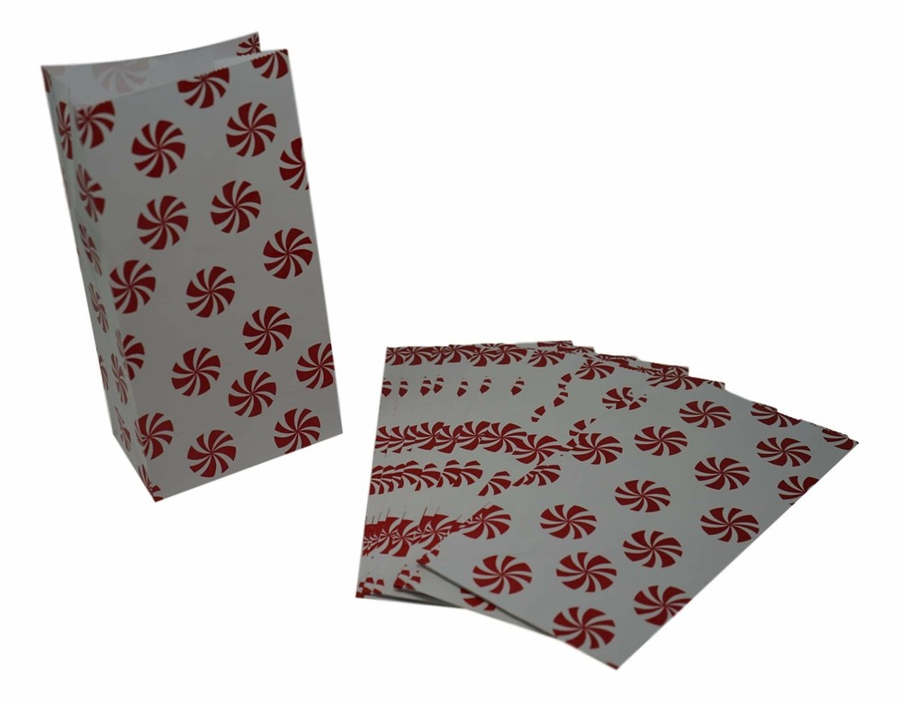 Peppermint Gift Lunchbags 12 Pcs