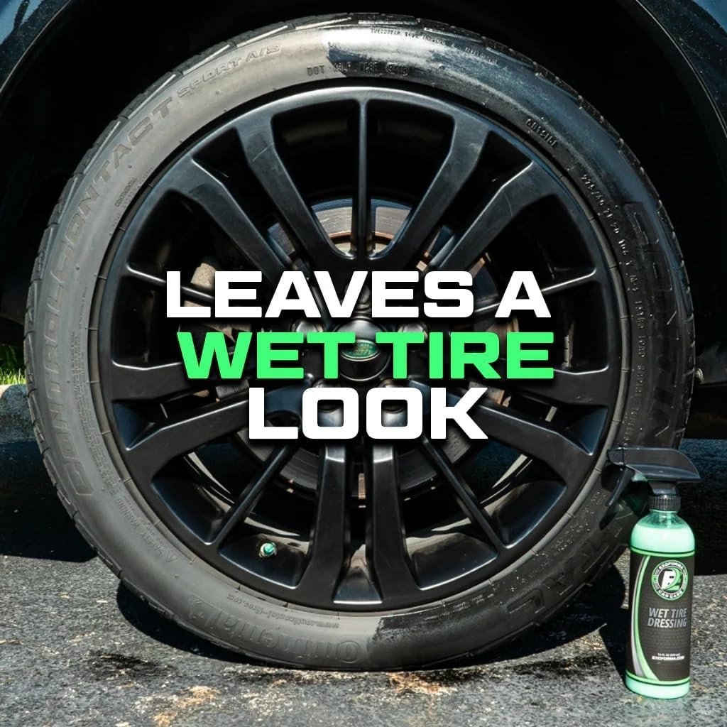 Wet Tire Dressing Spray - Extremely High Shine Tire Dressing for That Wet Loo...