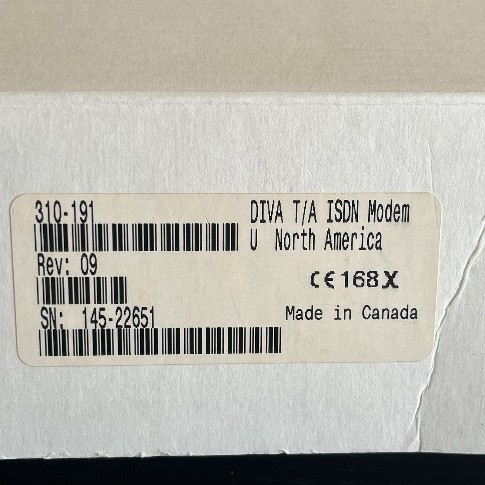 Eicon Technology DIVA T/A ISDN Modem External Vintage