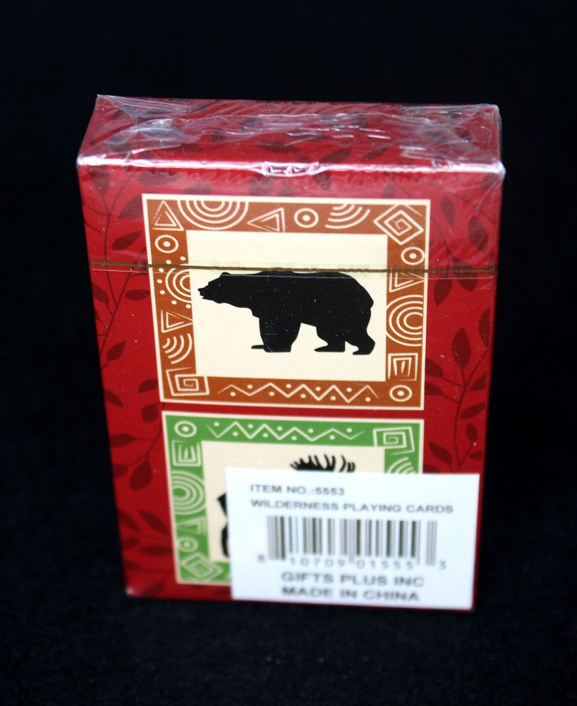 Wilderness Playing Cards Bear & Moose Design BNIP