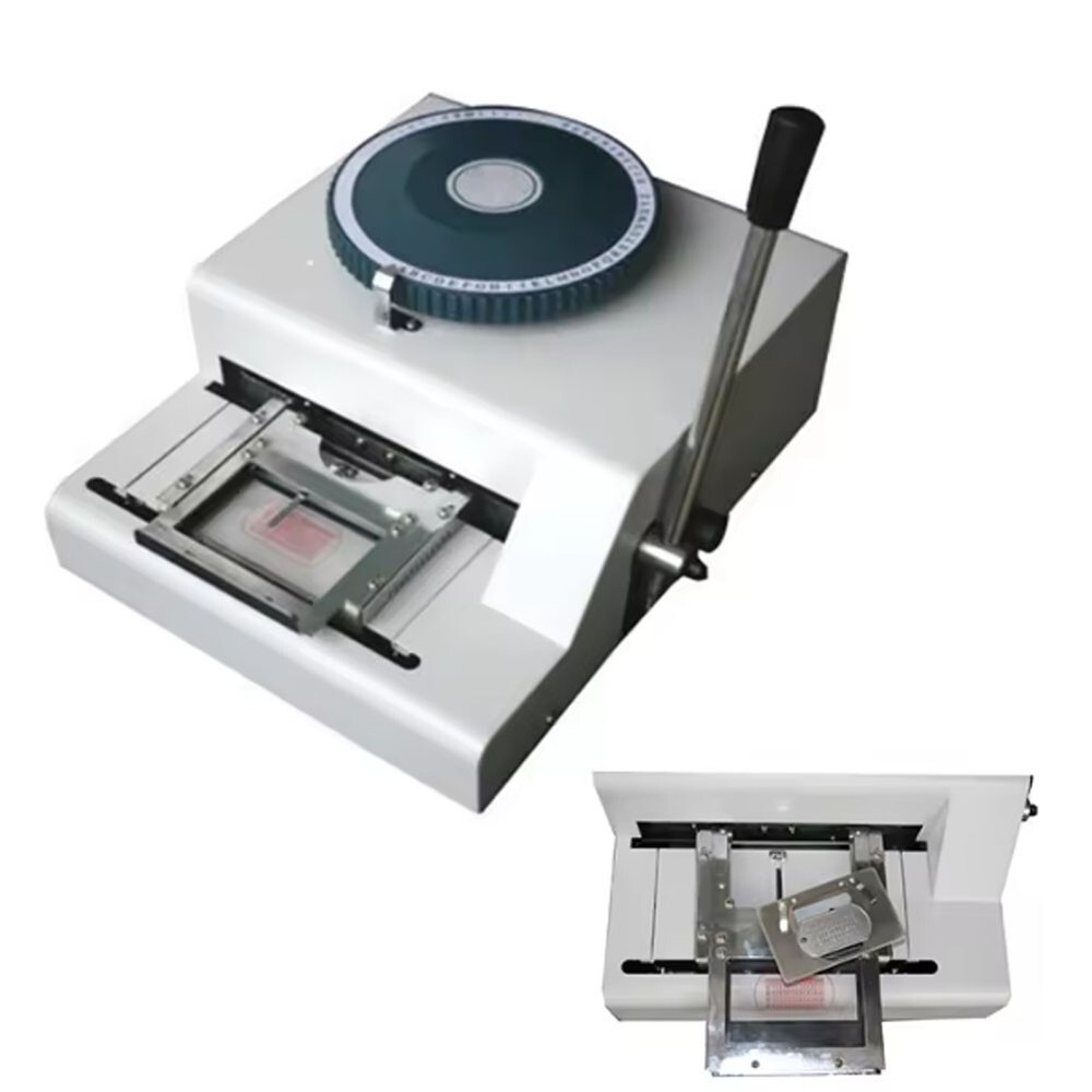 75 Characters Convex Embosser Machine Manual ID Embossing Machine