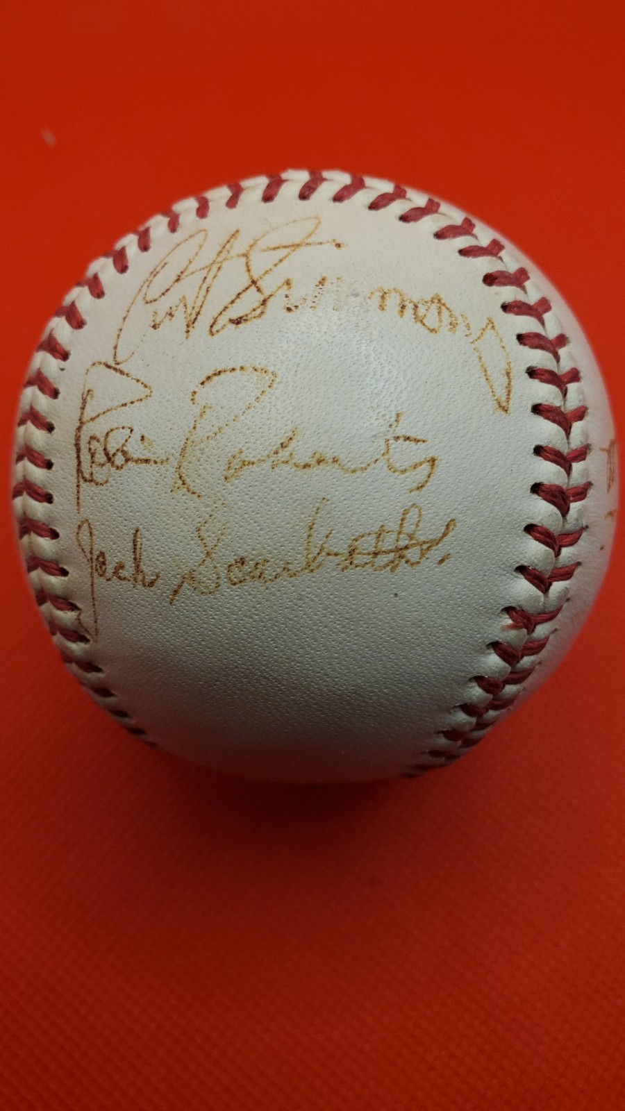 ROBIN ROBERTS Signed Baseball - HOF - Whiz Kids - Beckett - 1957 Phillies Team