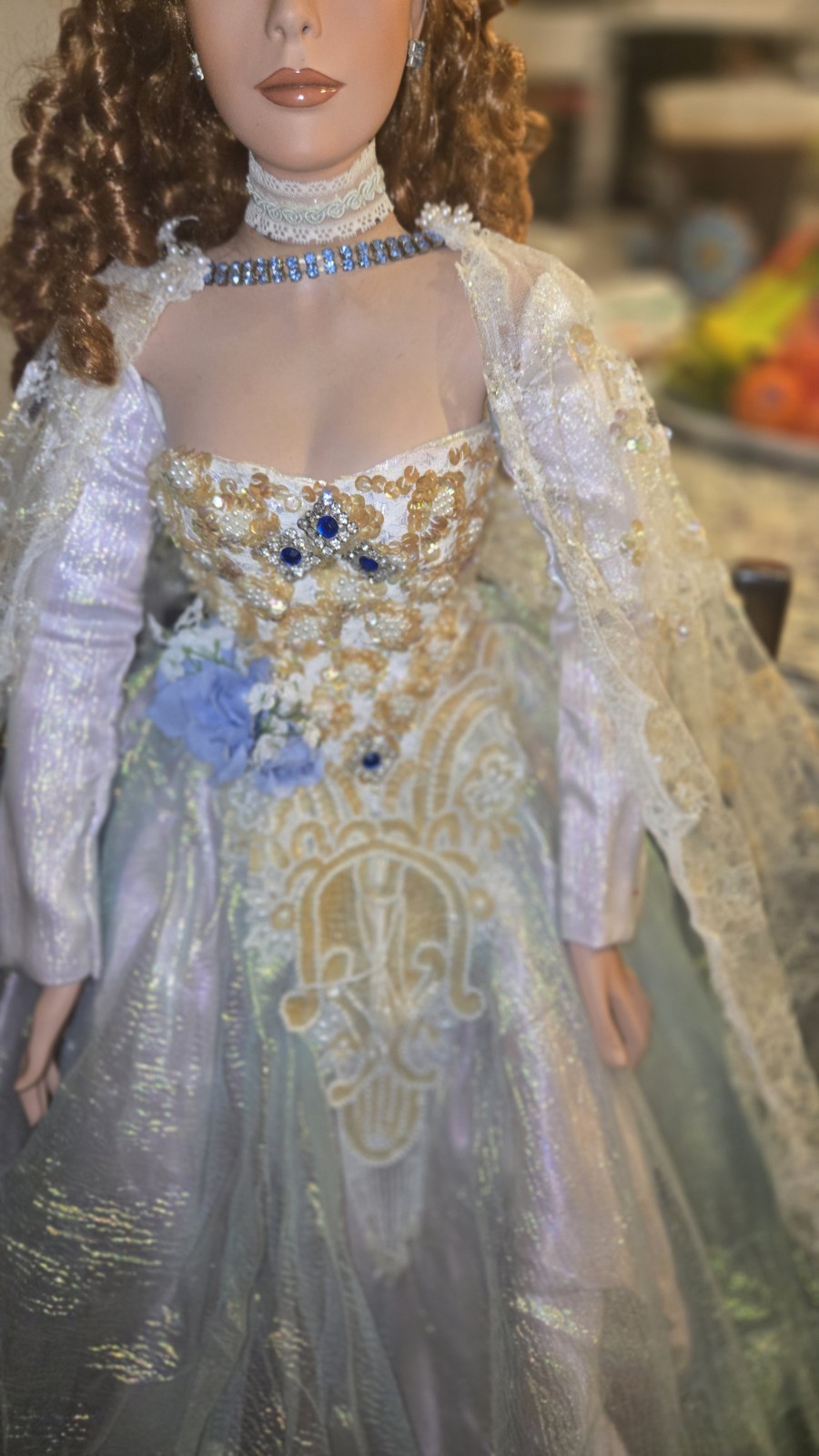 Rustie porcelain doll "Diamond Dust" 32"