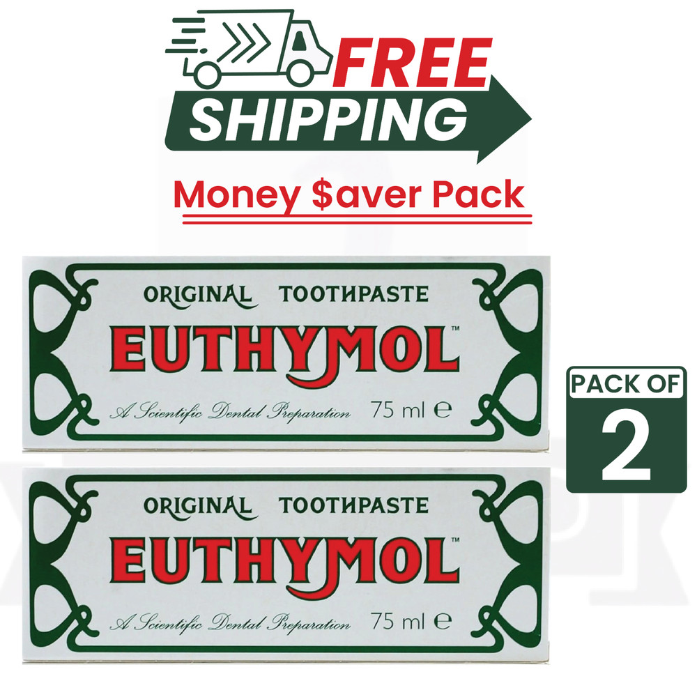 Euthymol Original Toothpaste 75ml PACK OF 2