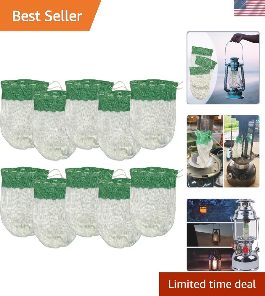 Fireproof String Tie Lantern Mantles - 10 Durable Pieces for Camping Essentials