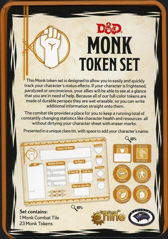 🧘 D&D Monk Token Set – Flow Through Combat with Focus | New & Sealed