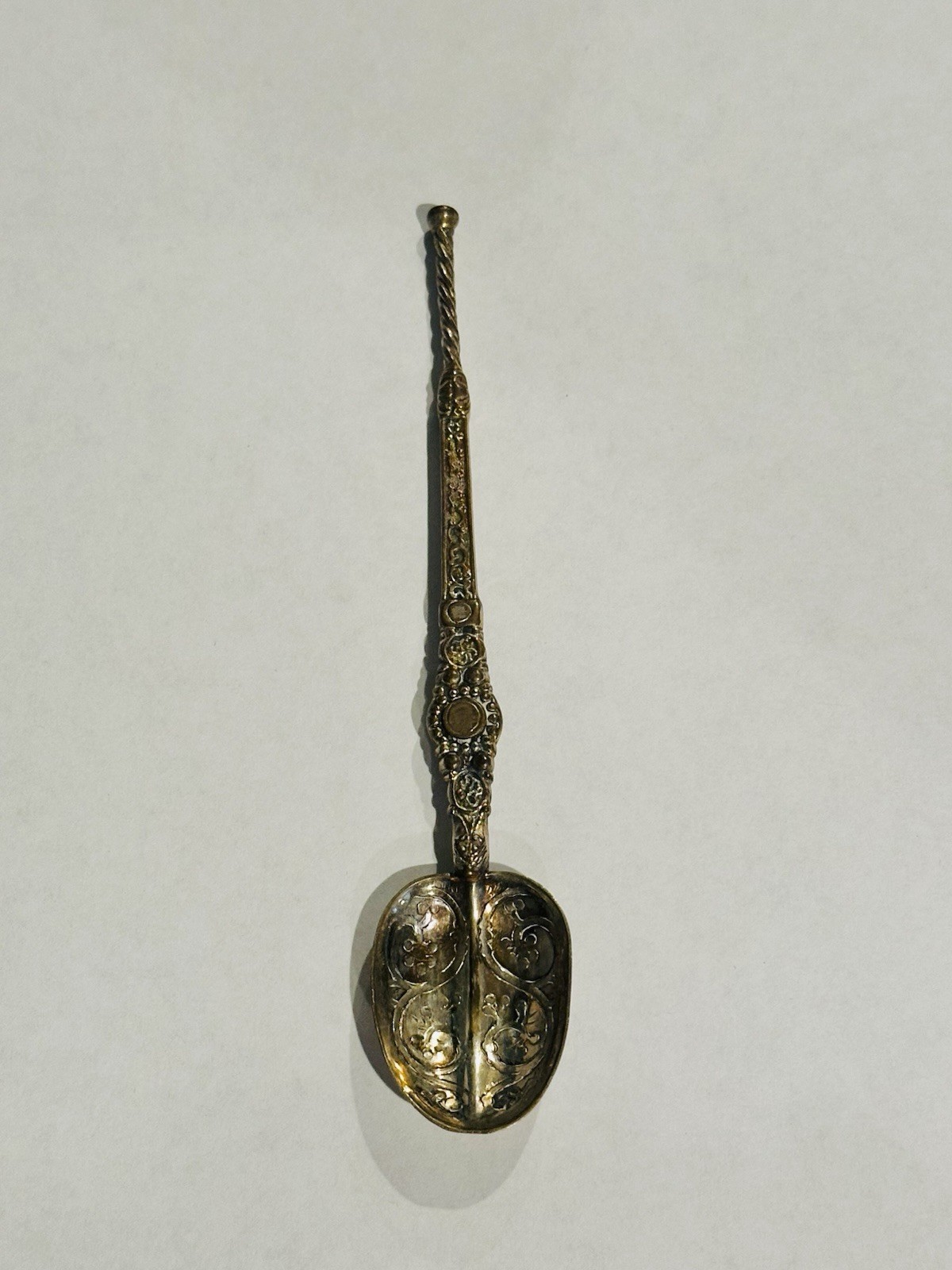 English Estate Sterling Silver Coffee Spoon GW London 1952 4 5/8"