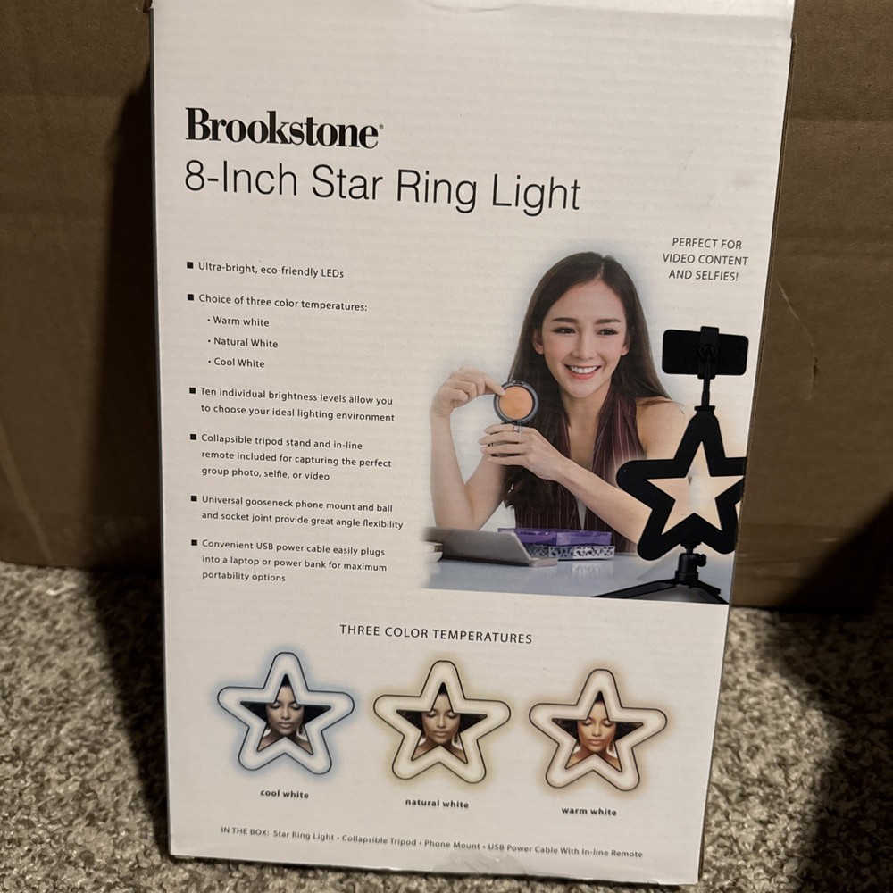 Brookstone 8 Inch Star Ring Light