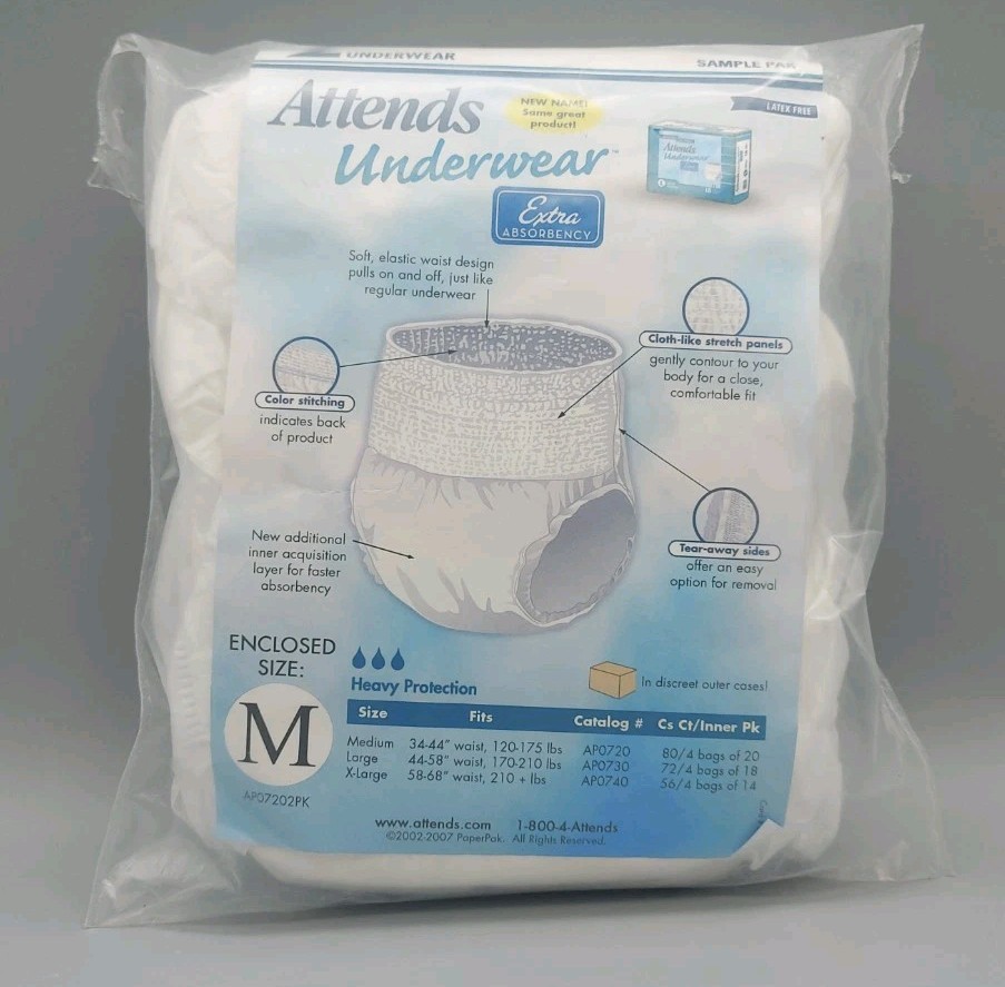 Attends Underwear Sample 2 Pak