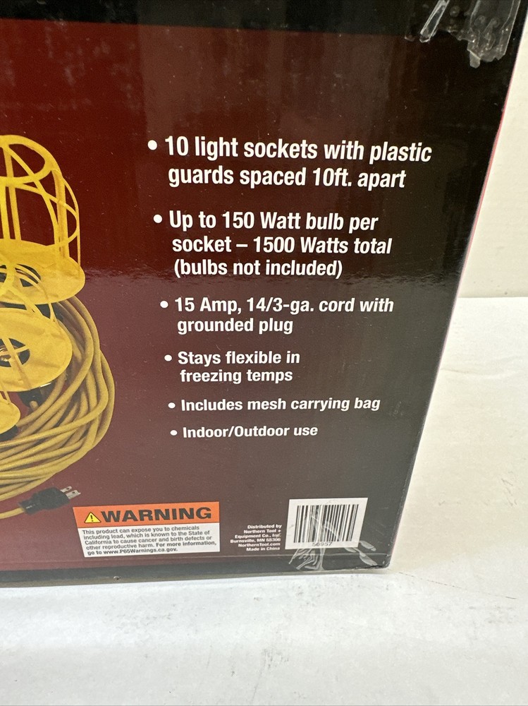 Ironton String Lights — 100ft., 125 Volts, 15 Amps 56957
