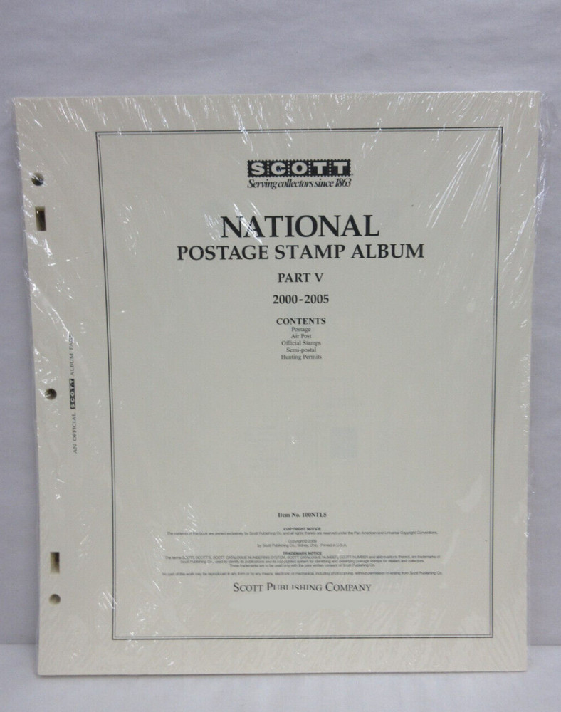 Scott National Series Stamp Album Pages United States Part 5 2000-2005 #100NTL5
