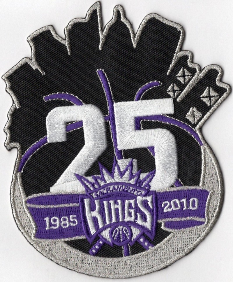 Sacramento Kings 2010 25th Anniversary NBA Patch
