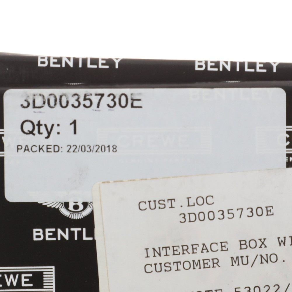 GENUINE BENTLEY Continental Communication Interface Control Module 3D0035730E