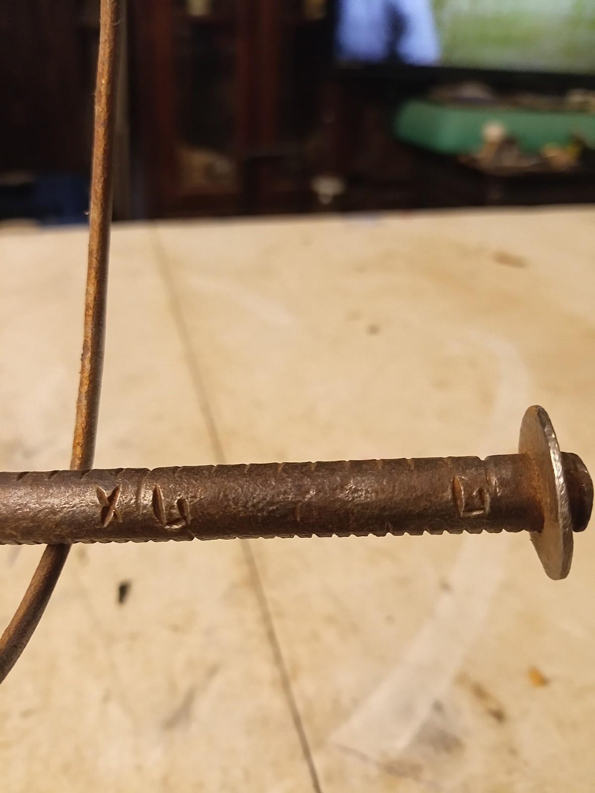 Antique Steelyard Scales With Roman Numerals Steel Primative