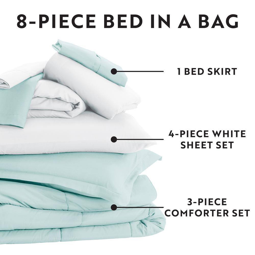 Performance 8-Piece Navy California King Comforter Set