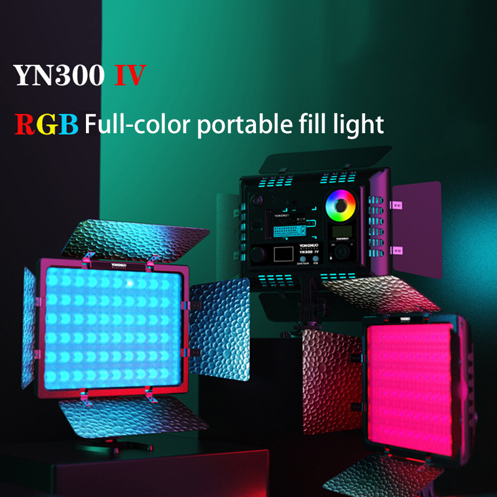 YONGNUO YN300IV Full-Color RGB LED Fill Light 3200K-5600K For Photography Studio