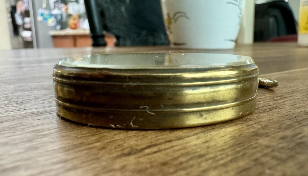 Vintage German Brass Pocket Compass