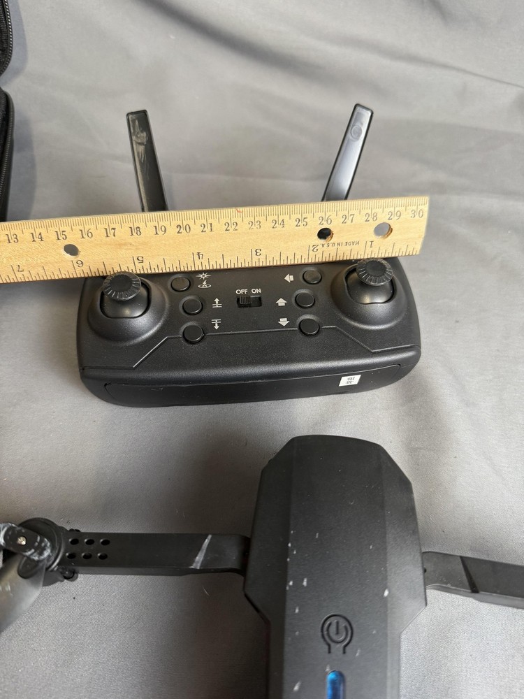 Fold Drone Camera RC Quadcopter Black Remote Control Case Extra Blades Parts Kit