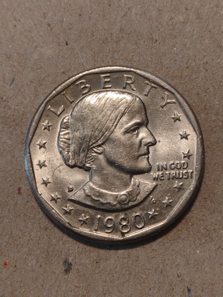 1980 D Susan B. Anthony Dollar Circulated