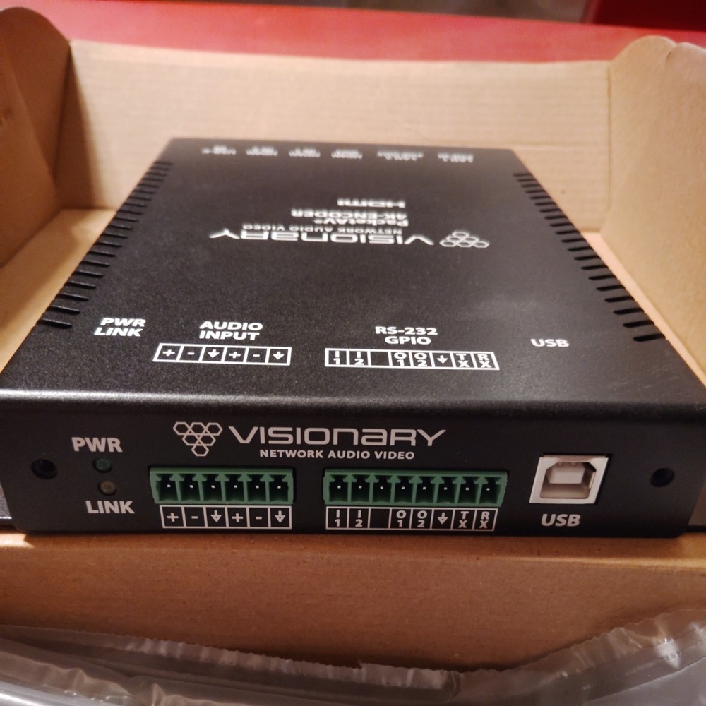Visionary Solutions Network Audio Video PacketAV 4K-Encoder (DuetE-2)3 Available