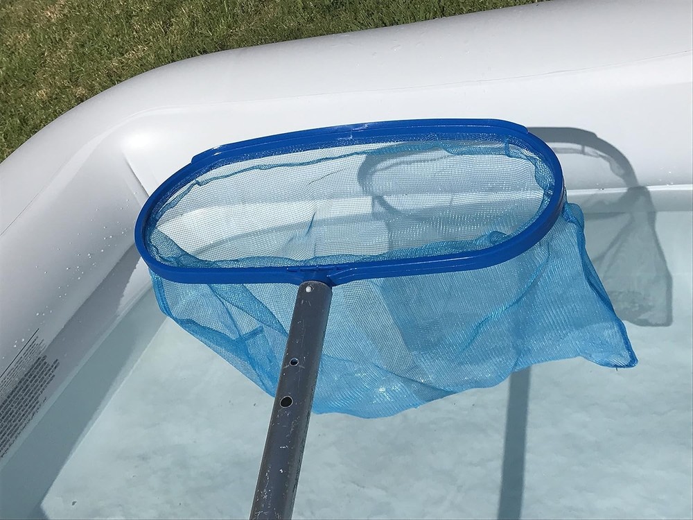 Pool Spa Leaf Skimmer Rake Net Deep Pocket for Pool Debris Removal