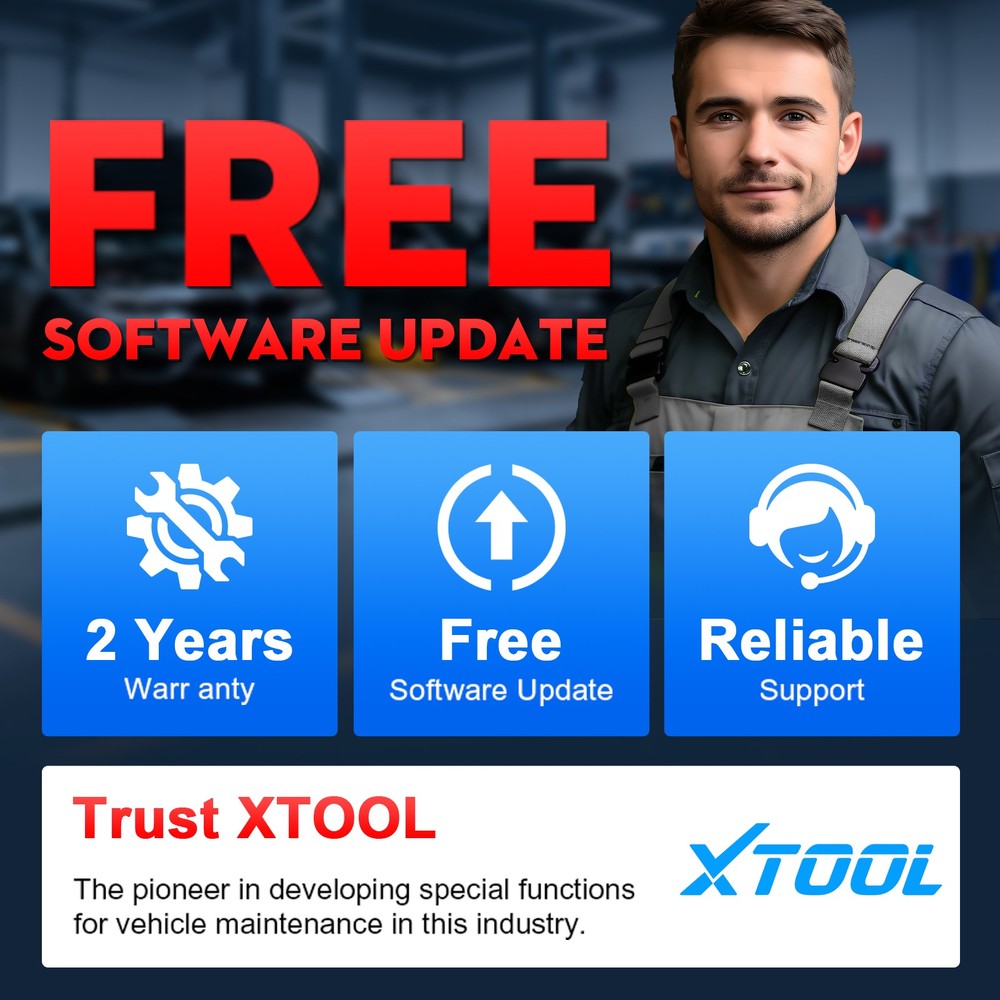 XTOOL D5 OBD2 Scanner Engine ABS SRS Transmission Diagnostic Tool Code Reader