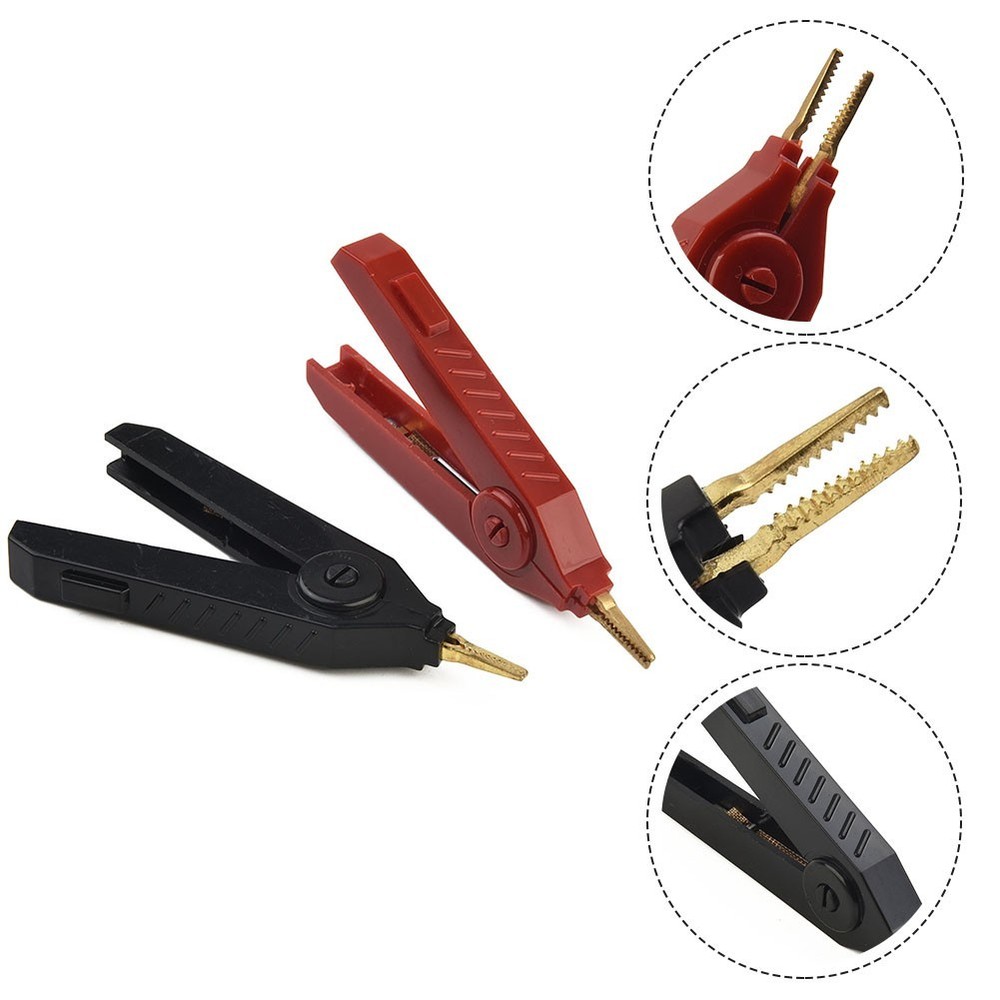 Practical Clips Lcr Test Clips Accessories Black + Red Copper