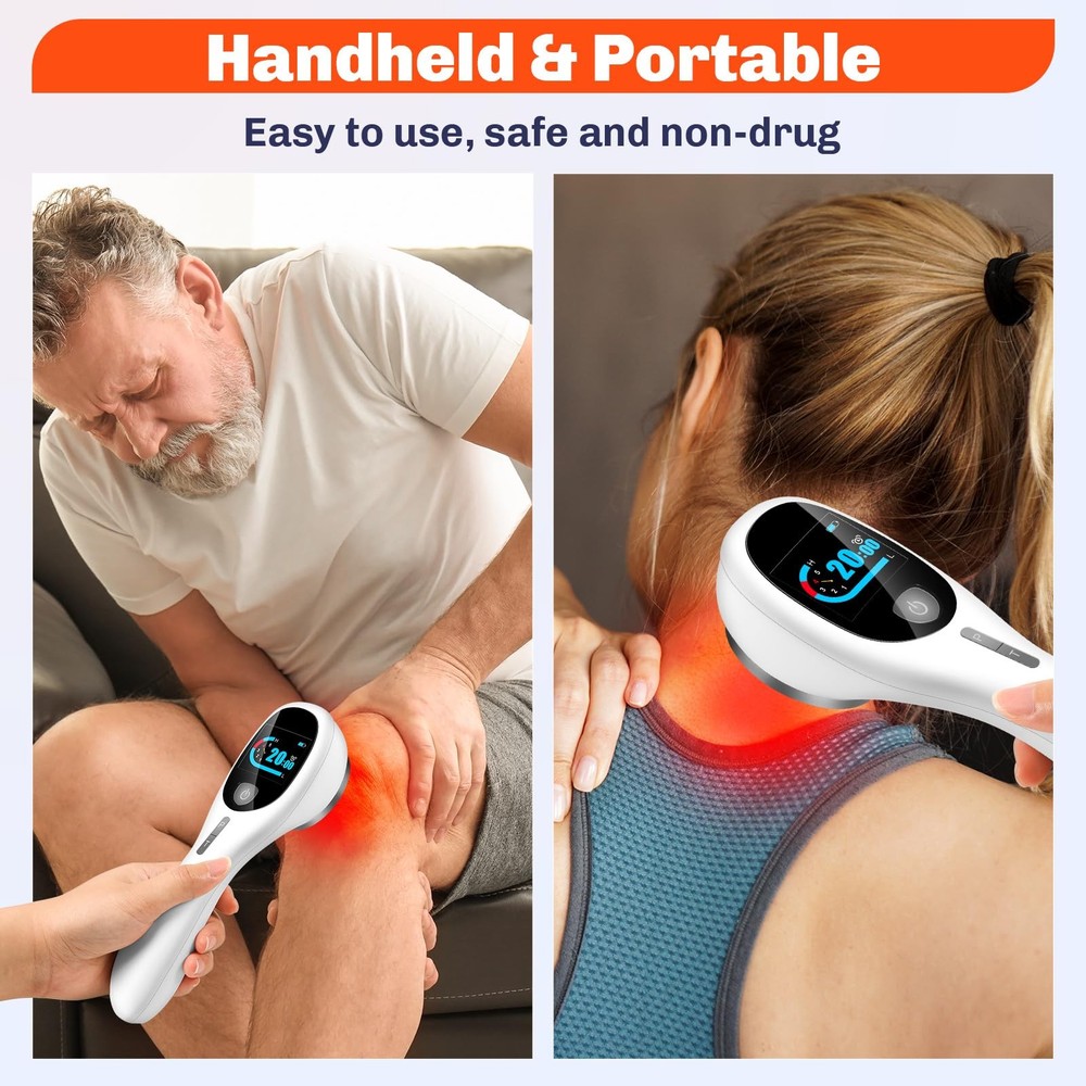 Cold Laser Therapy Device with LED Display Human/Vet Red Light Therapy Device...