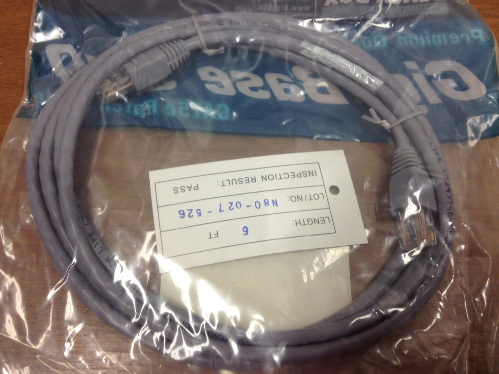 Black Box - 6ft - Giga Base 350 CAT5e - Crossover Patch Cable EVCRB80-0006 - NEW