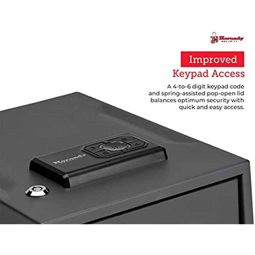 Hornady Security Two-Gun Keypad Vault 2 Gun Safe Programmable Keypad Backup Lock