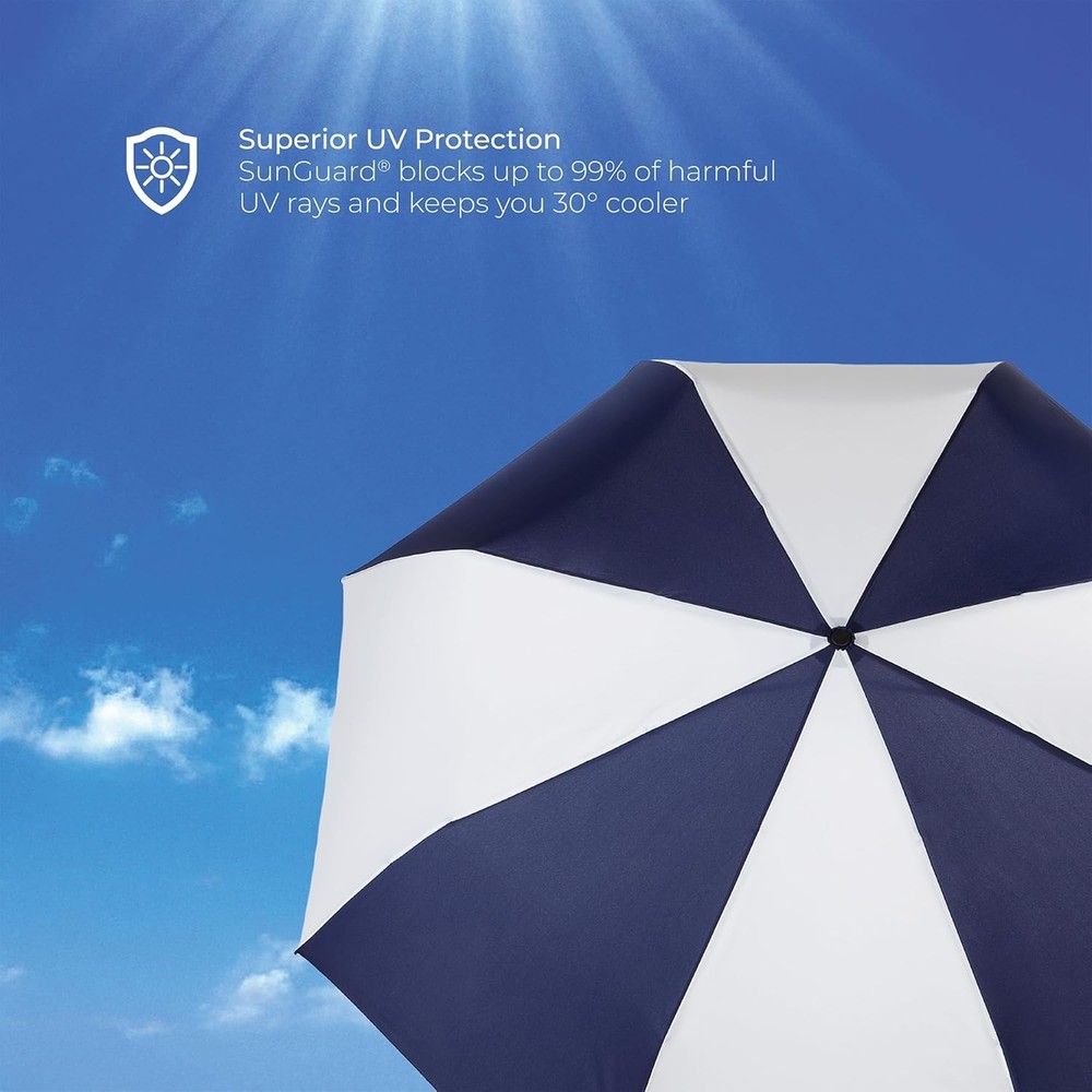 Auto Open/Close Windproof Compact Large Golf Umbrella W/ UV & Water Repellant