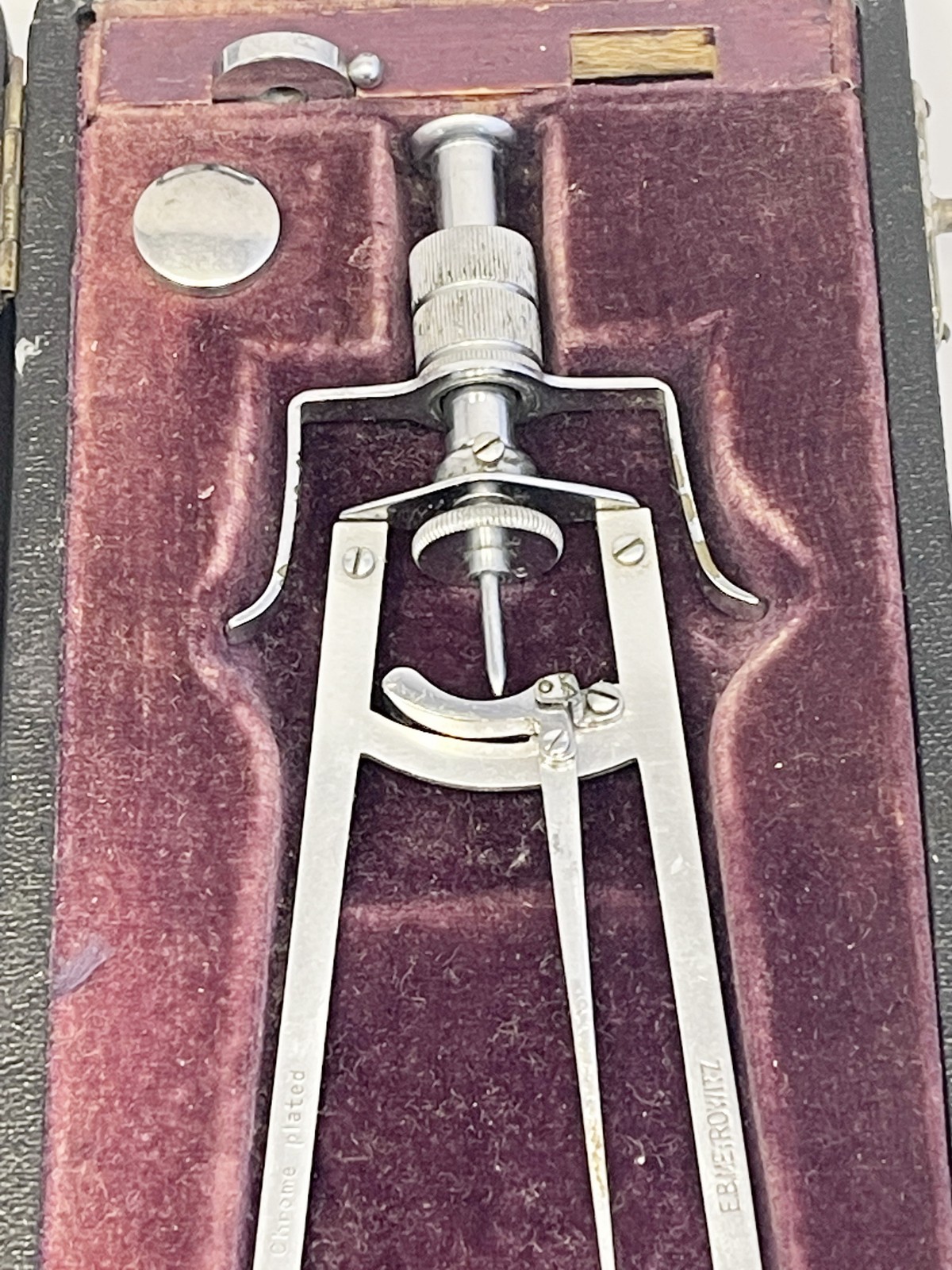 Antique Professor Schiotz Tonometer Traoular Pressure Optometrist Tool w/ Case