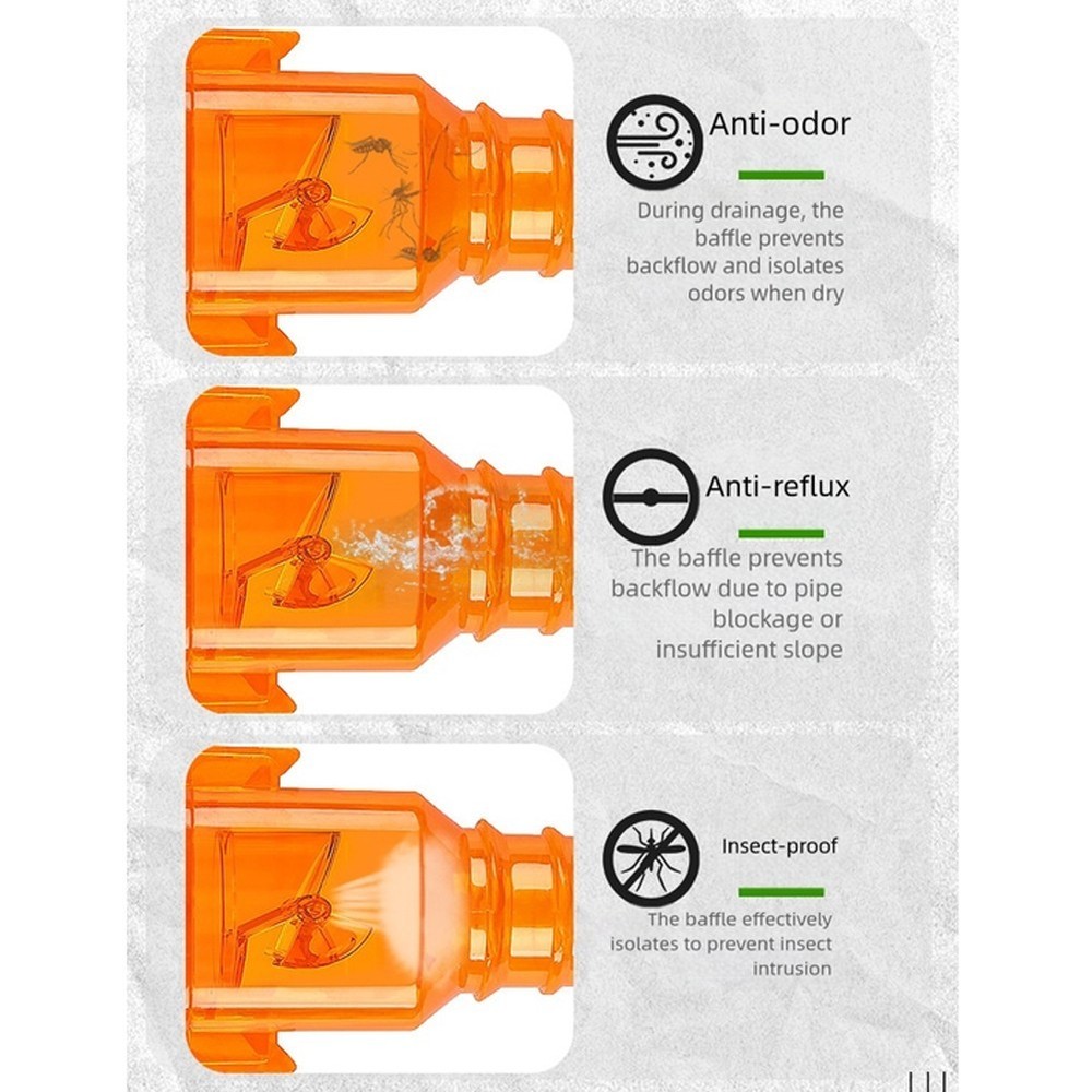 PVC One Way Check Valve for AC Drain Pipe with Easy Installation Design