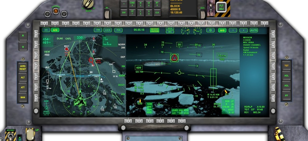 GRIPEN E COCKPIT instrument panel CDkit
