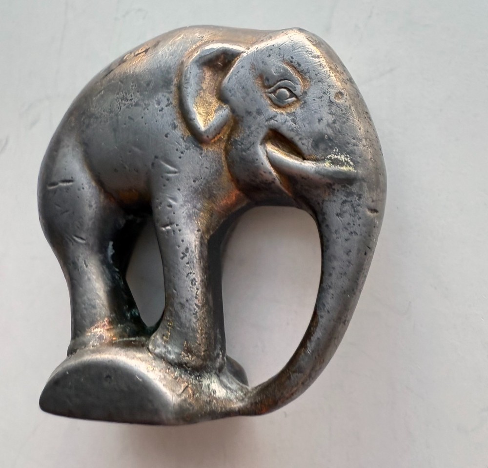 MINIATURE GERMAN BRONZE ELEPHANT