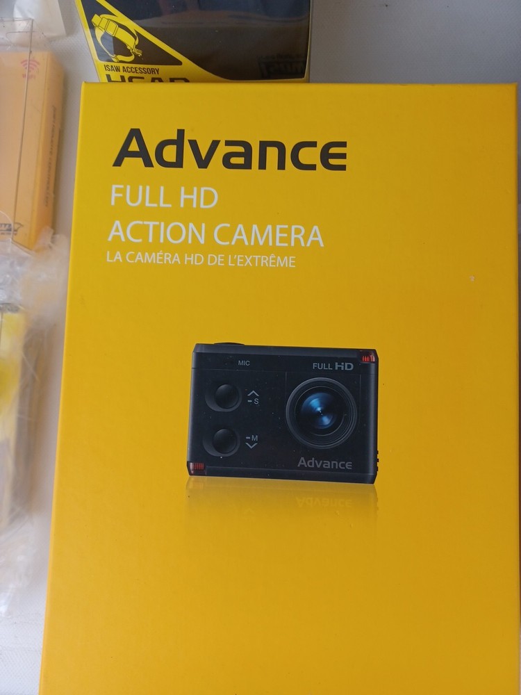 ISAW Advance Full HD Action Camera w/ Head/chest strap, mount, Wi-Fi Controller