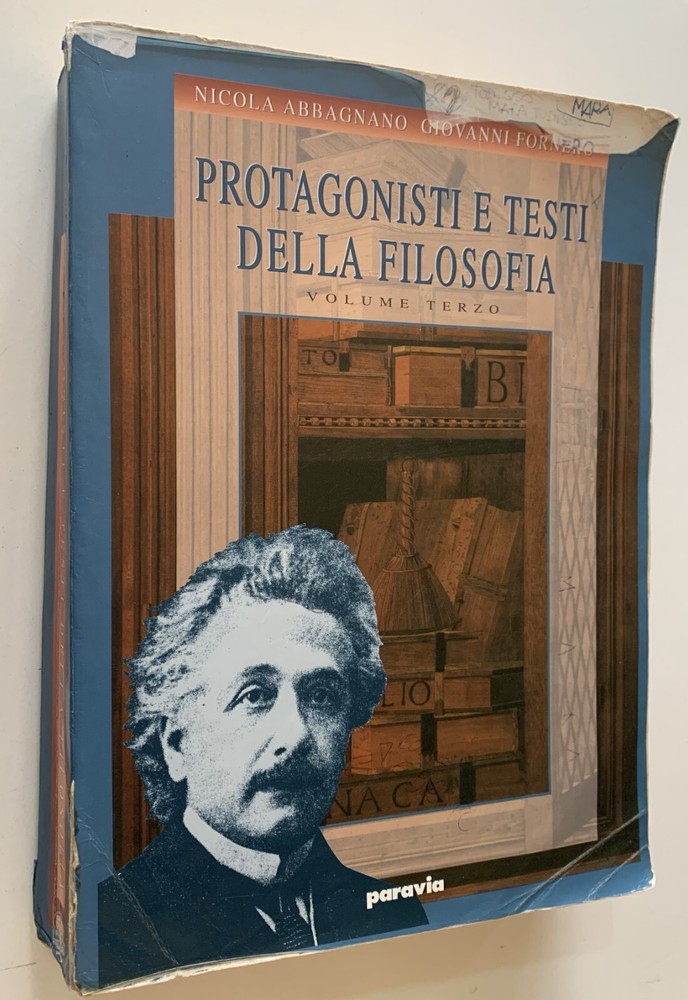 PROTAGONISTS TEXTS PHILOSOPHY VOLUME THIRD PARAVIA 2000