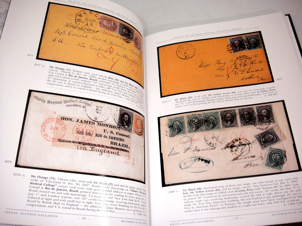 Siegel Stamp Auction Catalog Vogel Part 1 Covers French Colonies Samoa Frank HB