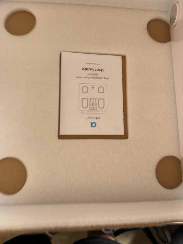 Arboleaf CS10E Eight Electrode Body Composition Smart Scale Bluetooth WHITE