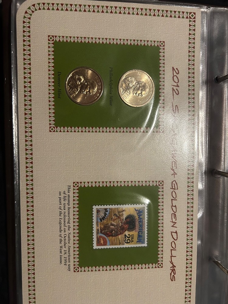 Complete set Sacagawea dollar coins pcs 2009-2015